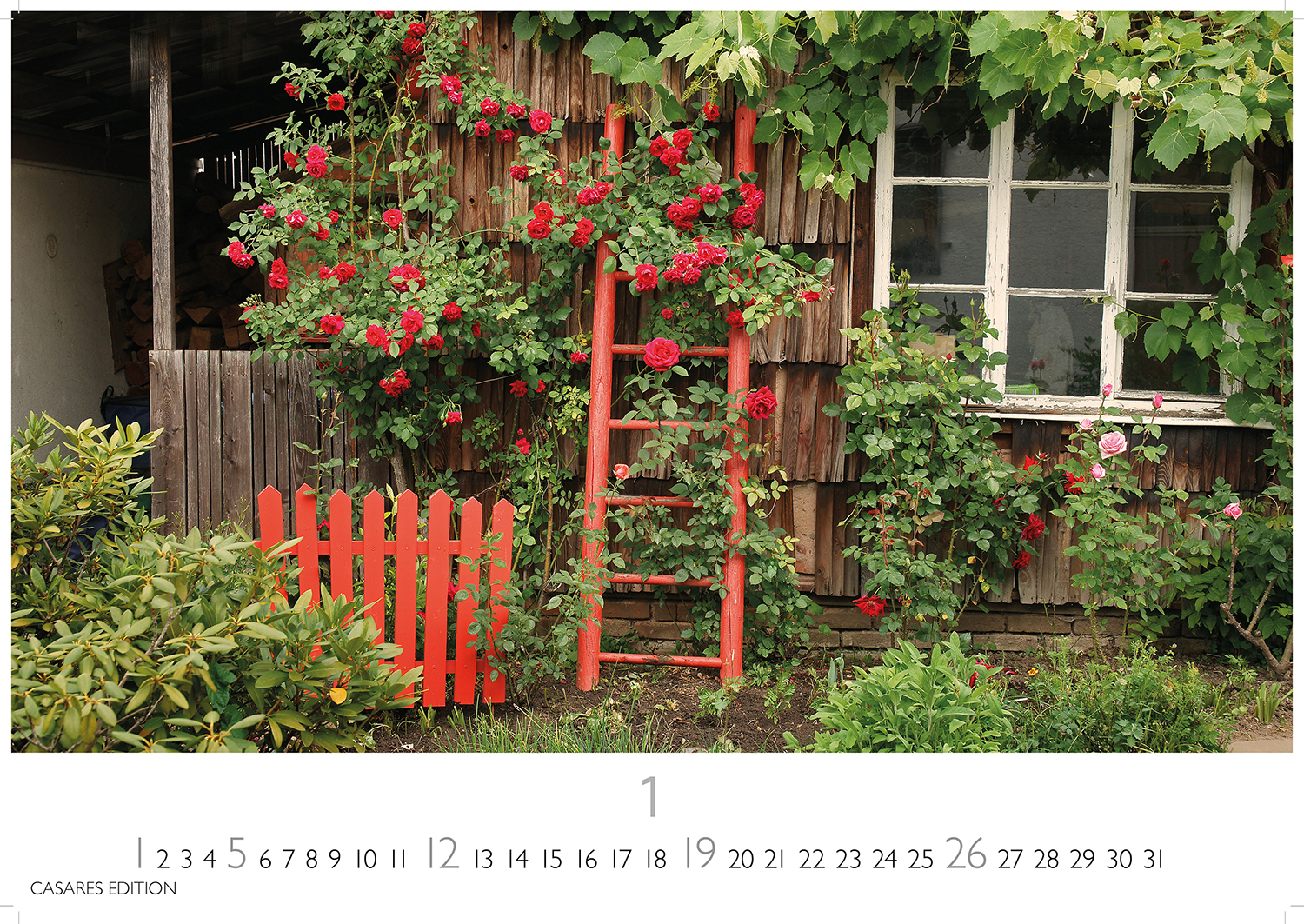 Beispielinhalt (Bild) Gartenparadiese 2025 L 35x50cm