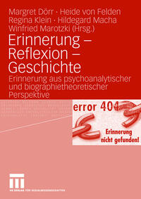 Vorderes Coverbild Erinnerung - Reflexion - Geschichte