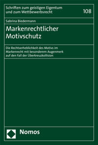 Vorderes Coverbild Markenrechtlicher Motivschutz