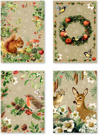 Vorderes Coverbild A5-Graspapier-Adventskalender-Sortiment