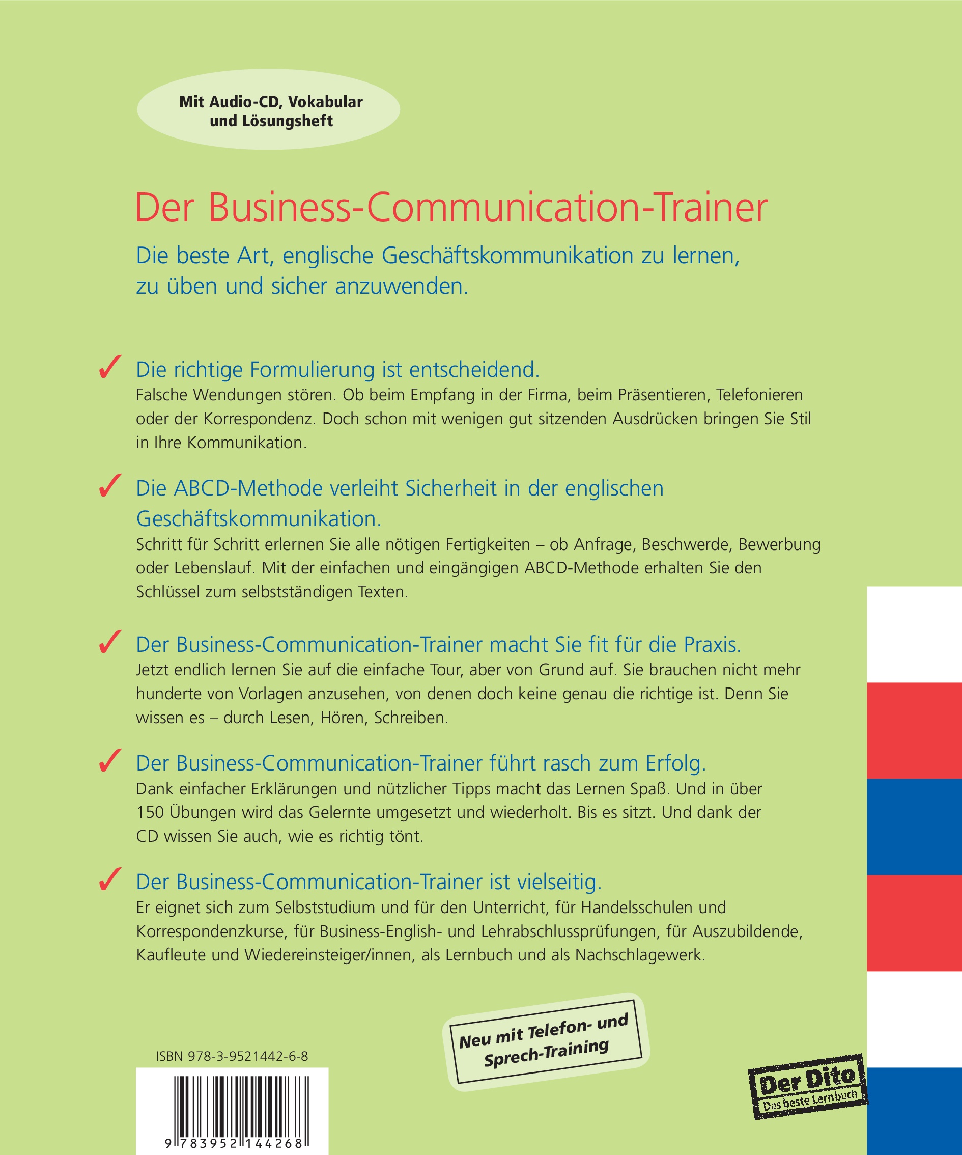 Rückseitencover Der Business-Communication-Trainer