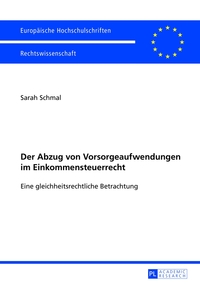 Vorderes Coverbild Der Abzug von Vorsorgeaufwendungen im Einkommensteuerrecht