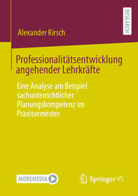Vorderes Coverbild Professionalitätsentwicklung angehender Lehrkräfte
