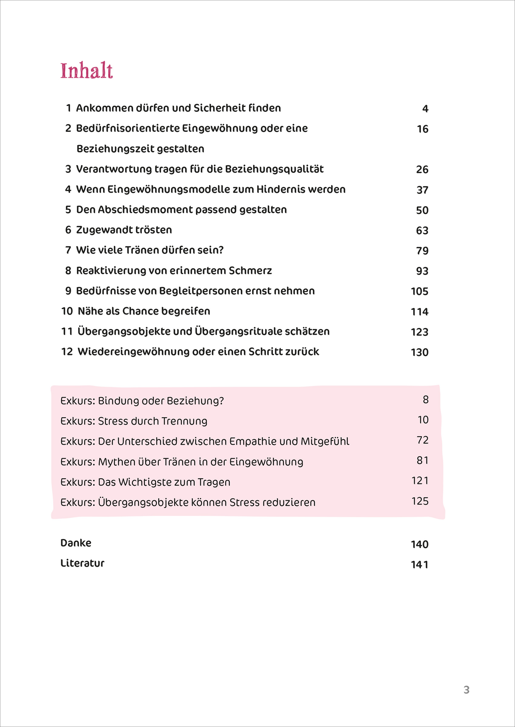 Beispielinhalt (Bild) Ankommen dürfen statt loslassen müssen