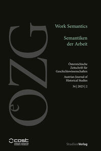 Vorderes Coverbild Österreichische Zeitschrift für Geschichtswissenschaften 34/2/2023