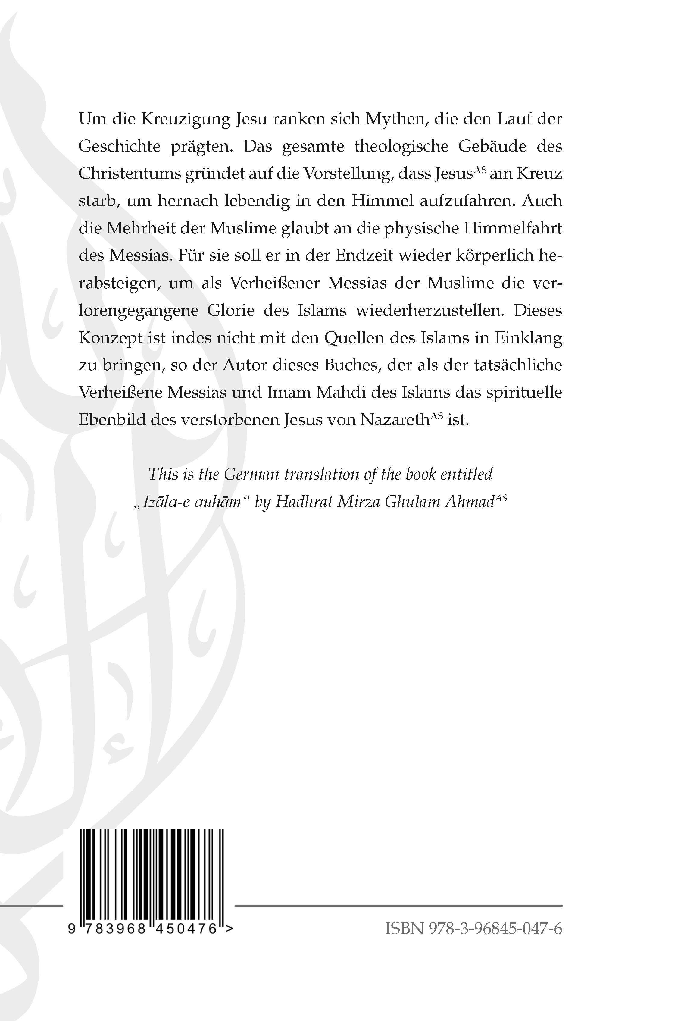 Rückseitencover Die Beseitigung von Irrtümern