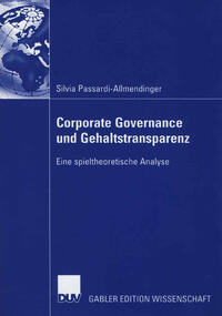 Vorderes Coverbild Corporate Governance und Gehaltstransparenz