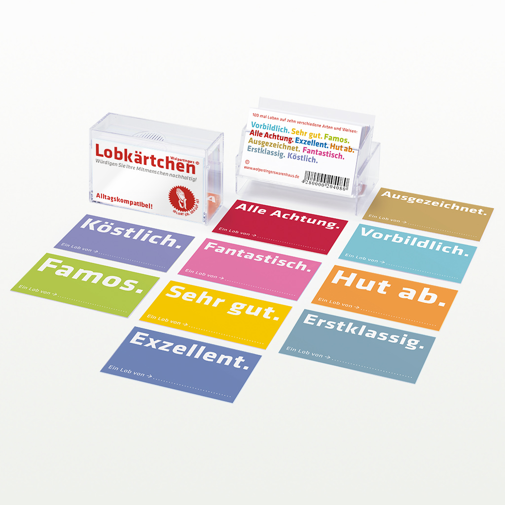 Beispielinhalt (Bild) Lobkärtchen