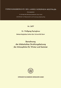 Vorderes Coverbild Berechnung der diabatischen Strahlungsheizung der Atmosphäre für Winter und Sommer