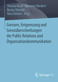 Vorderes Coverbild Grenzen, Entgrenzung und Grenzüberschreitungen der Public Relations und Organisationskommunikation