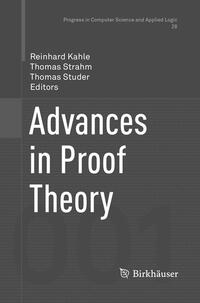 Vorderes Coverbild Advances in Proof Theory