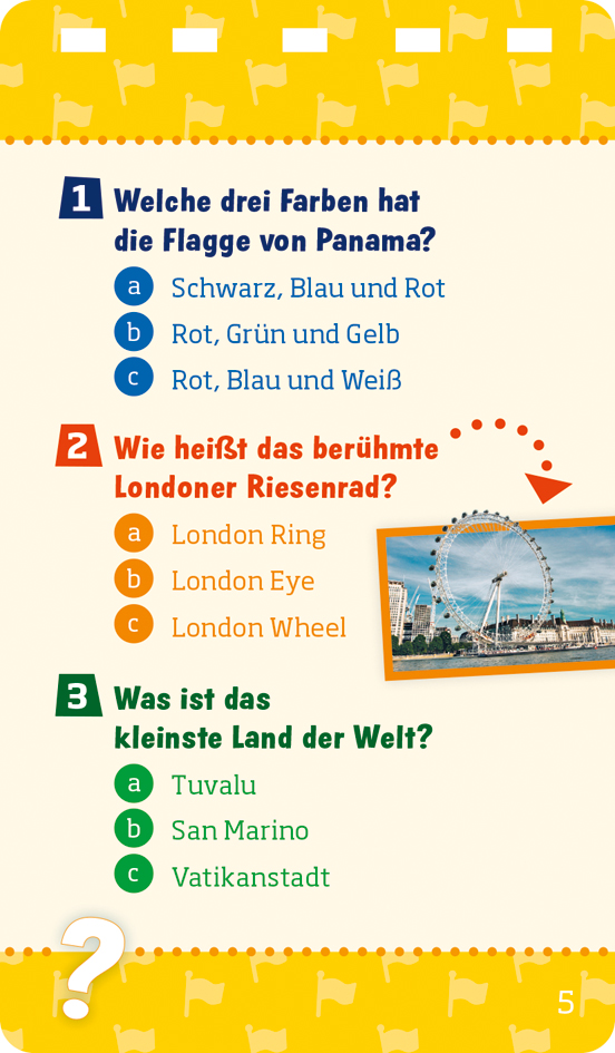 Beispielinhalt (Bild) WAS IST WAS Quiz Länder der Welt
