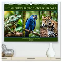 Vorderes Coverbild Südamerikas beeindruckende Tierwelt (hochwertiger Premium Wandkalender 2026 DIN A2 quer), Kunstdruck in Hochglanz