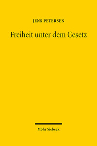 Vorderes Coverbild Freiheit unter dem Gesetz