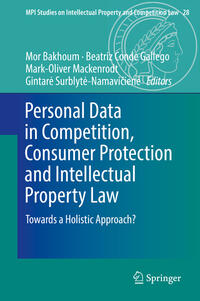 Vorderes Coverbild Personal Data in Competition, Consumer Protection and Intellectual Property Law