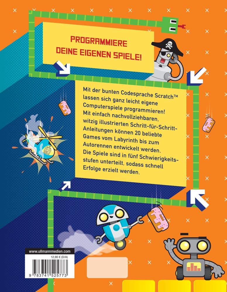 Rückseitencover Programmieren für Kids - 20 Spiele mit Scratch 3.0