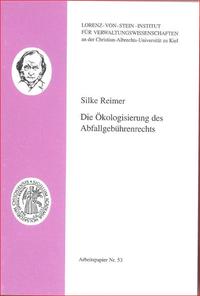 Vorderes Coverbild Die Ökologisierung des Abfallgebührenrechts