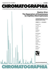Vorderes Coverbild The Separation of Enantiomers by Capillary Electrophoresis