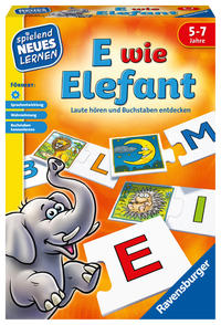 Vorderes Coverbild E wie Elefant - Kinderspiel ab 5 Jahre