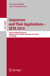 Vorderes Coverbild Sequences and Their Applications - SETA 2014
