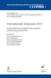 Vorderes Coverbild Internationaler Zivilprozess 2011