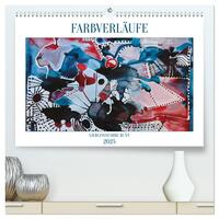 Vorderes Coverbild Farbverläufe Lieblingsfarbe Bunt (hochwertiger Premium Wandkalender 2025 DIN A2 quer), Kunstdruck in Hochglanz