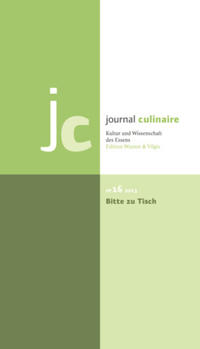 Vorderes Coverbild journal culinaire. Kultur und Wissenschaft des Essens