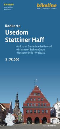 Vorderes Coverbild Radkarte Usedom, Stettiner Haff (RK-MV06)