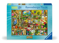 Vorderes Coverbild Erwachsenenpuzzle 1000 Teile - Colin Thompson - Grandioses Gartenregal