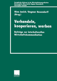 Vorderes Coverbild Verhandeln, kooperieren, werben