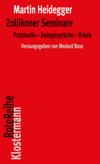 Vorderes Coverbild Zollikoner Seminare