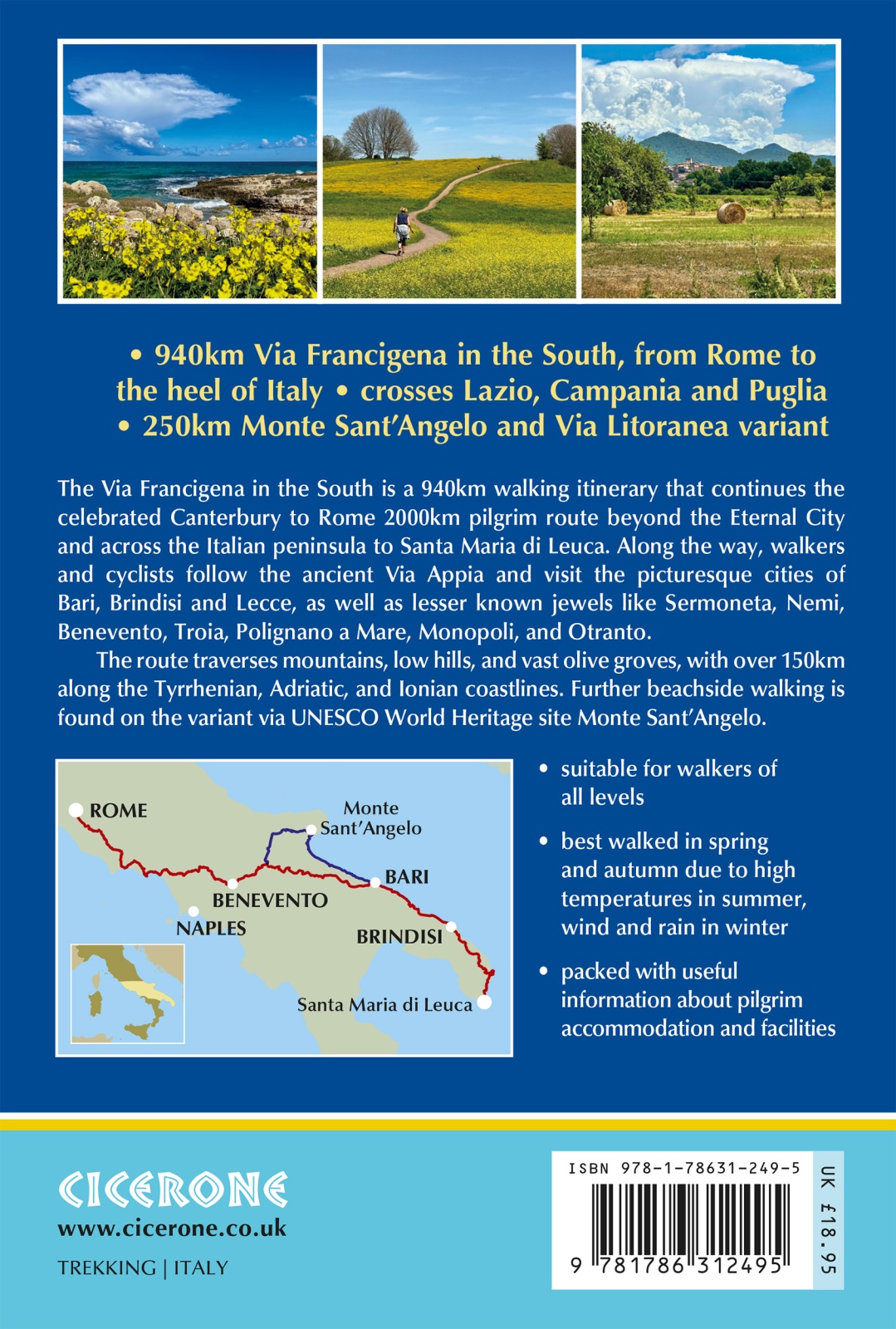 Rückseitencover Walking the Via Francigena Pilgrim Route - Part 4