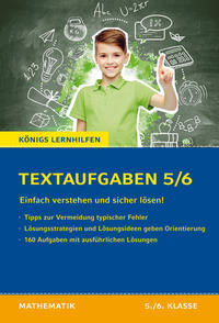 Vorderes Coverbild Königs Lernhilfen: Textaufgaben einfach verstehen und sicher lösen - 5./6. Klasse