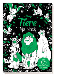 Vorderes Coverbild Disney Tiere: Malblock: über 60 tierisch-schöne Motive zum Ausmalen!