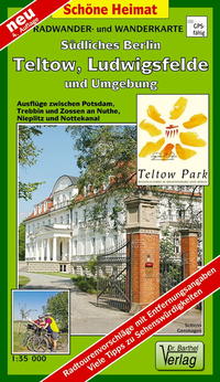 Vorderes Coverbild Radwander- und Wanderkarte Südliches Berlin, Teltow, Ludwigsfelde und Umgebung