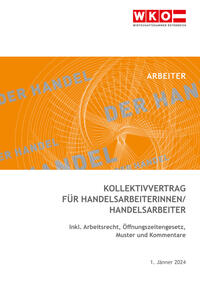 Vorderes Coverbild Kollektivvertrag für Handelsarbeiter 2024