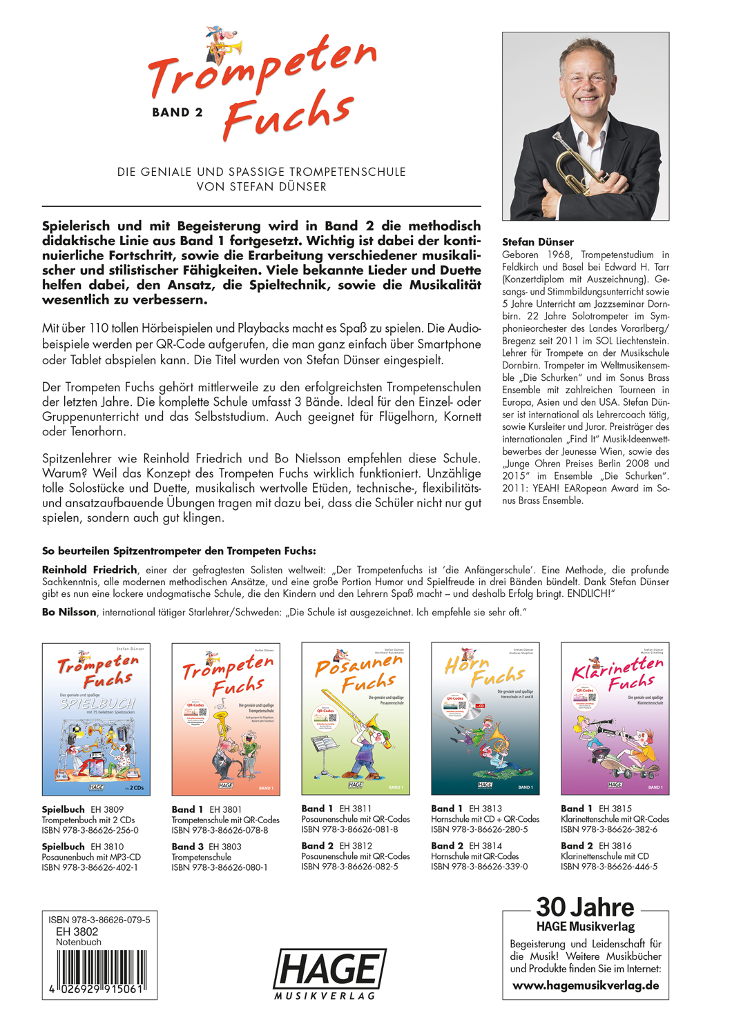 Rückseitencover Trompeten Fuchs Band 2