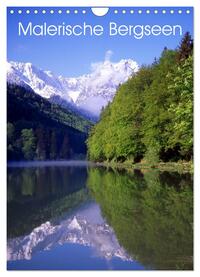Vorderes Coverbild Malerische Bergseen (Wandkalender 2025 DIN A4 hoch), CALVENDO Monatskalender