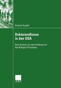 Vorderes Coverbild DoktorandInnen in den USA