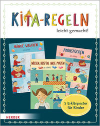 Vorderes Coverbild Kita-Regeln leicht gemacht. 5 Erklärposter für Kinder