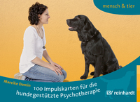 Vorderes Coverbild 100 Impulskarten für die hundegestützte Psychotherapie