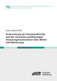 Vorderes Coverbild Untersuchung der Gewitteraktivität und der relevanten großräumigen Steuerungsmechanismen über Mittel- und Westeuropa