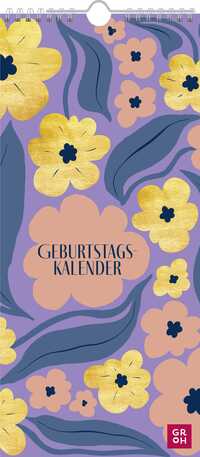 Vorderes Coverbild Immerwährender Geburtstagskalender Blumen