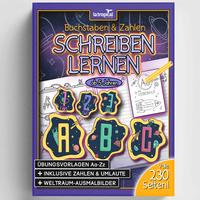 Vorderes Coverbild Buchstaben und Zahlen schreiben lernen ab 5 Jahren