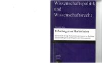 Vorderes Coverbild Erfindungen an Hochschulen