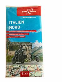 Vorderes Coverbild Motorradkarten Set Italien Nord