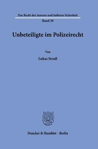 Vorderes Coverbild Unbeteiligte im Polizeirecht