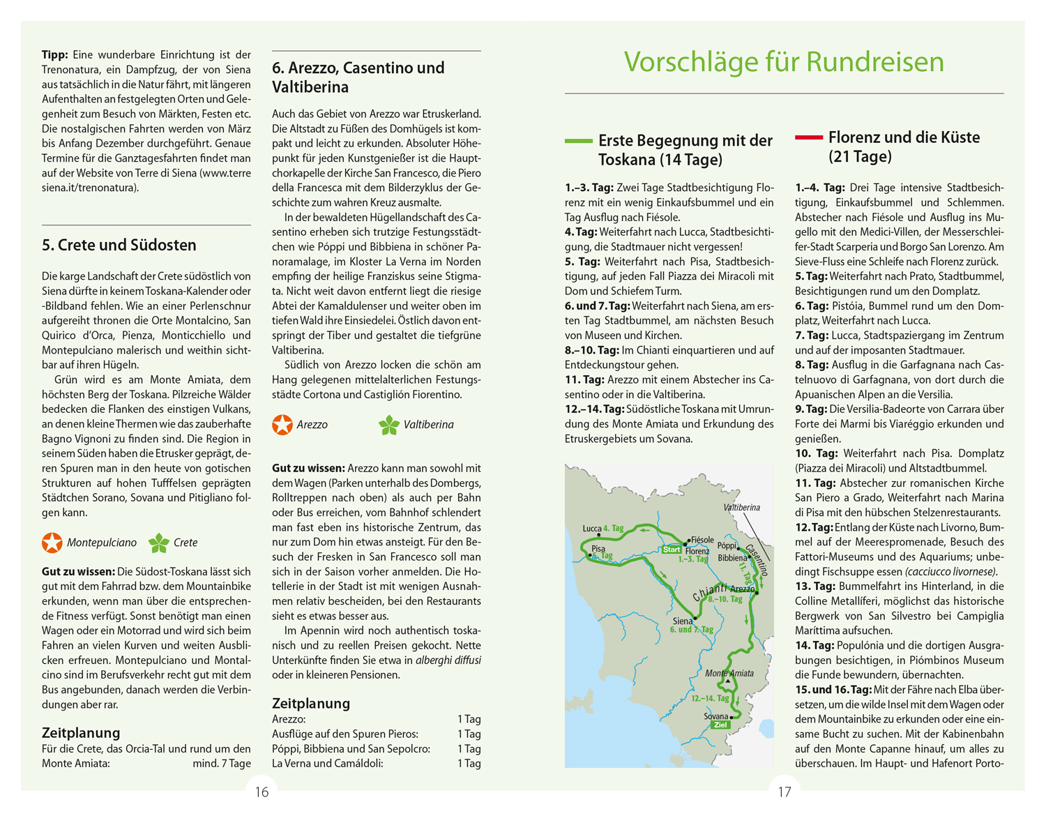 Beispielinhalt (Bild) DUMONT Reise-Handbuch Reiseführer Toskana