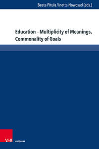 Vorderes Coverbild Education – Multiplicity of Meanings, Commonality of Goals