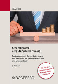 Vorderes Coverbild Steuerberatervergütungsverordnung